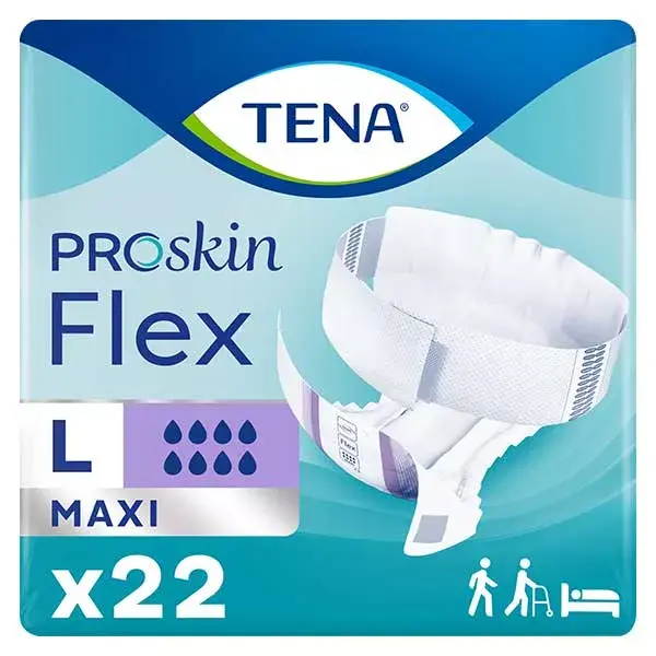 TENA Proskin Flex Change com cinto Maxi, tamanho G, 22 unidades