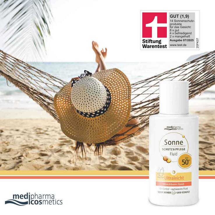 Sonne Schutz & Pflege Fluid ultraleicht LSF 50 + , 50 ml