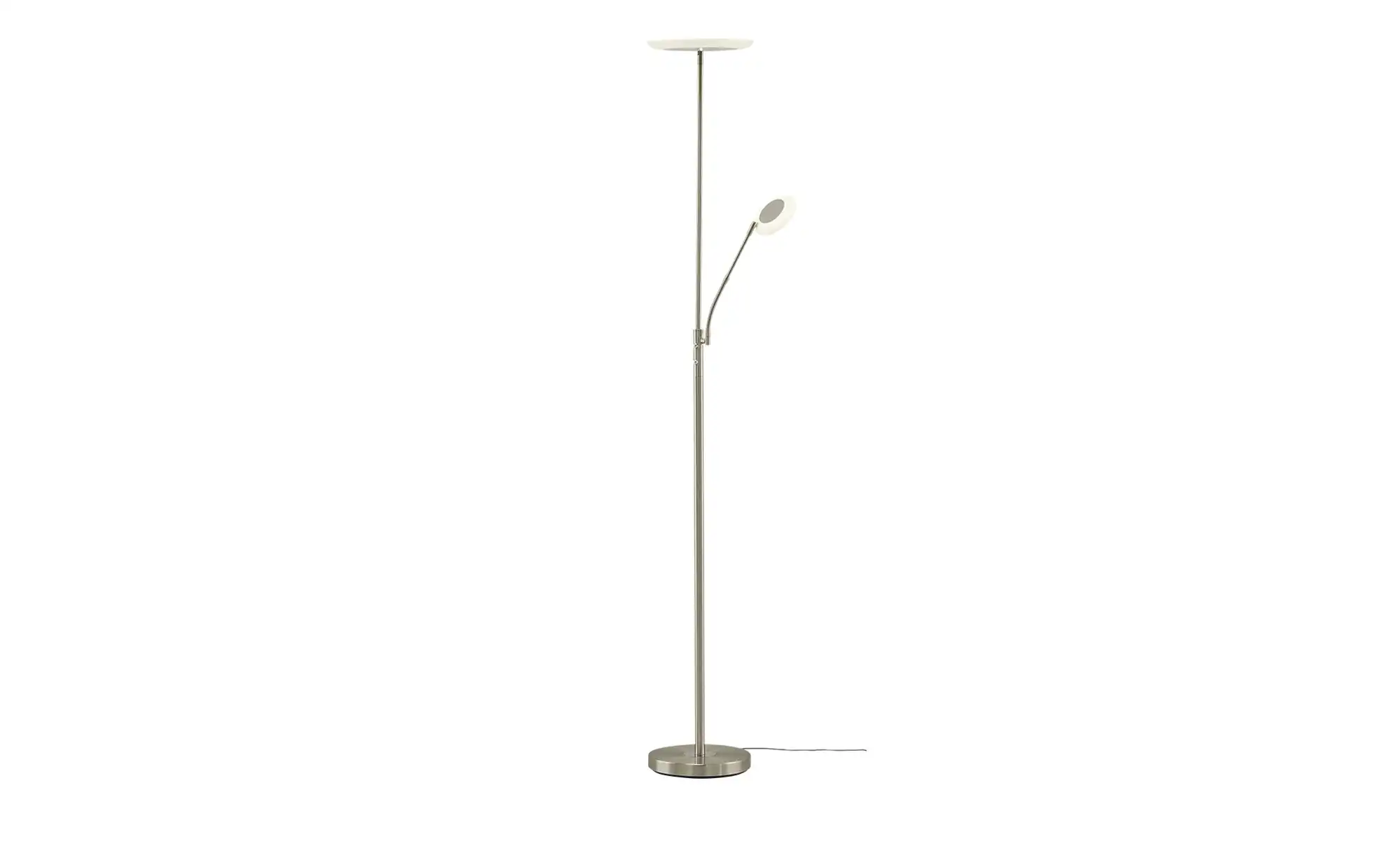 KHG LED-Deckenfluter, 2-flammig, Nickel-matt