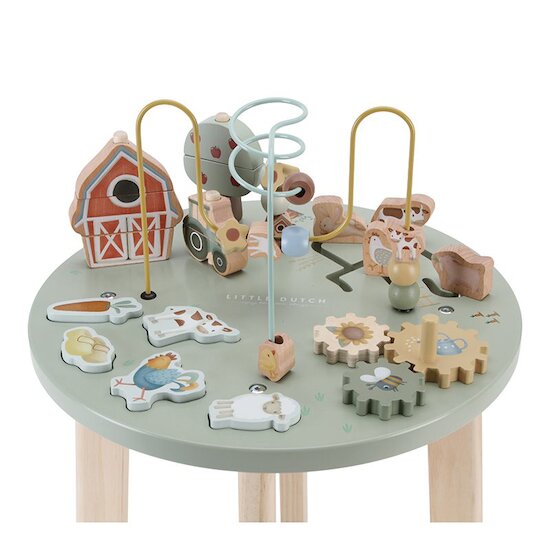 Little Farm Table d'activités bois   de               Little Dutch
