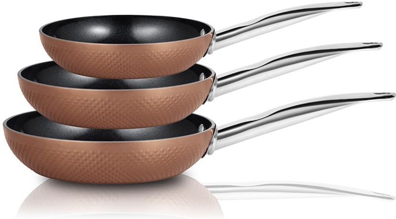 Buccan - Keramische Koekenpannenset - 20 24 en 28 cm - Pannenset