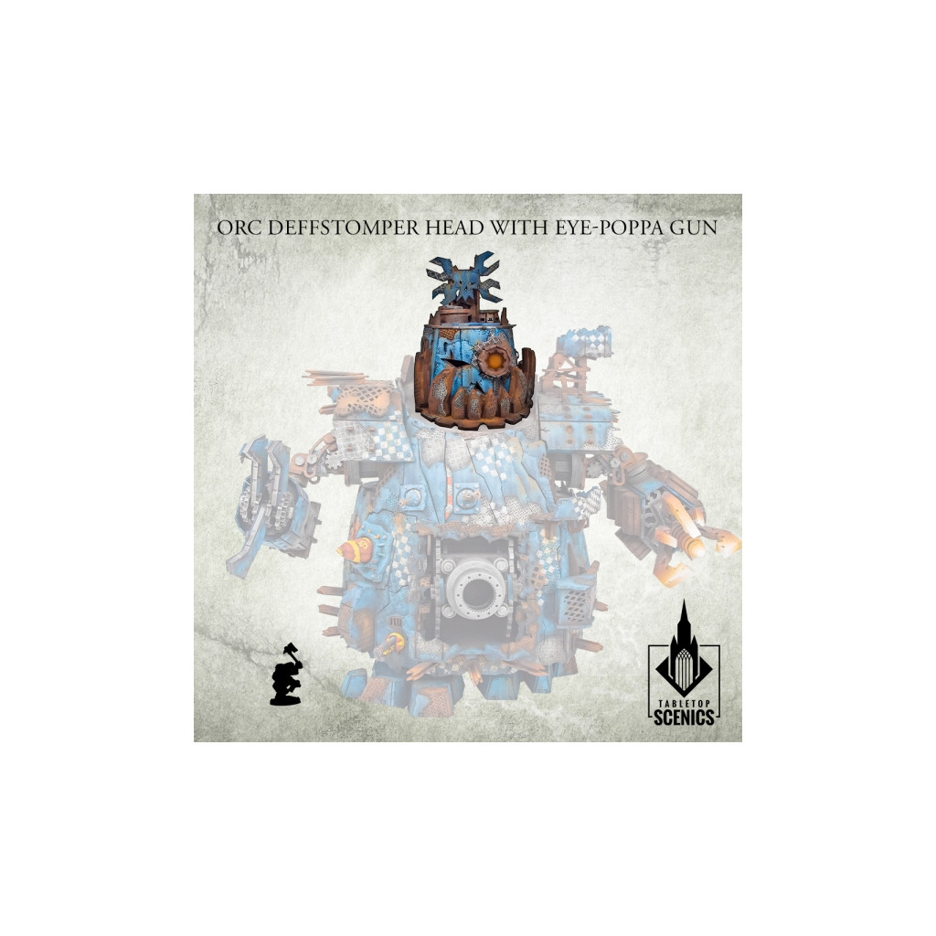 Orc Deffstomper Head with Eye-Poppa Gun