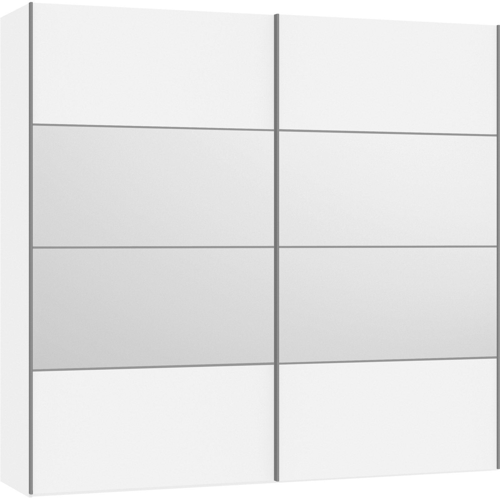 Schwebetürenschrank Schweizer 252.8 x 236 x 65 cm