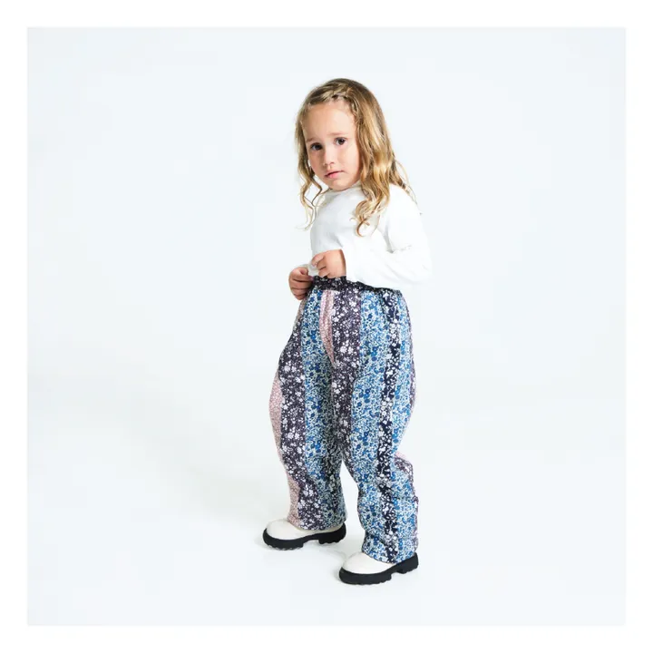 Esther Pantalon Matelassé Patchwork Bingley | Bleu