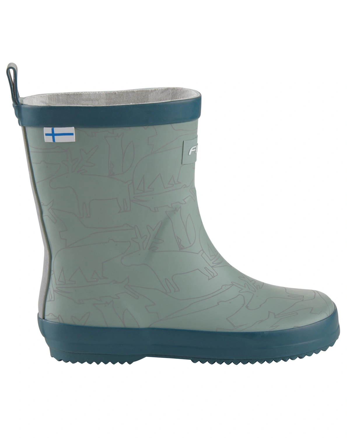 Gummistiefel KUMI in green bay reflective