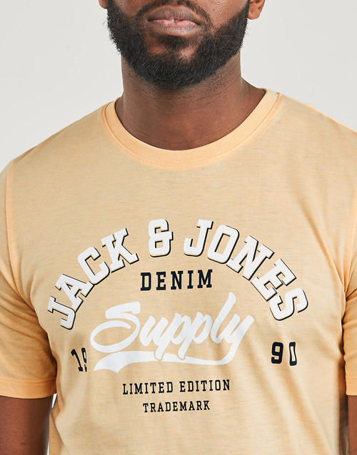 Jack & Jones - JJELOGO TEE SS O-NECK 2 COL SS24 SN - Orange