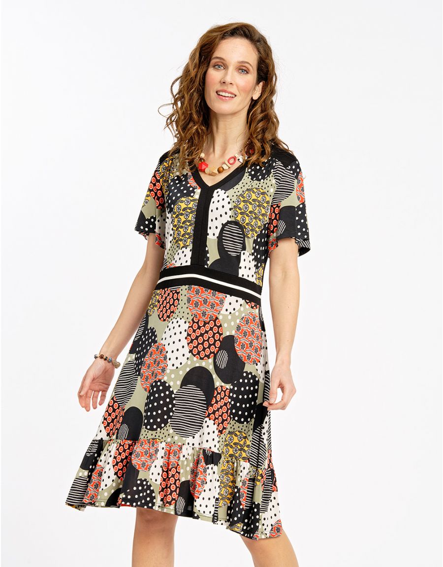 Robe imprimée en maille