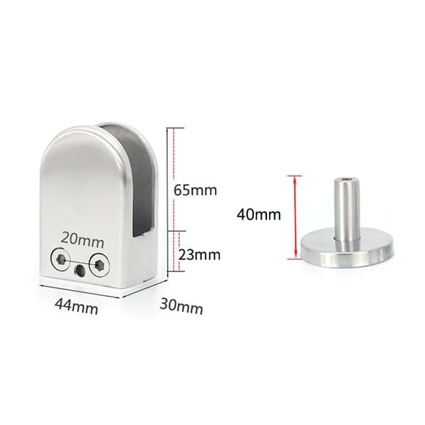Feste for Glassvegg 14x40mm XL