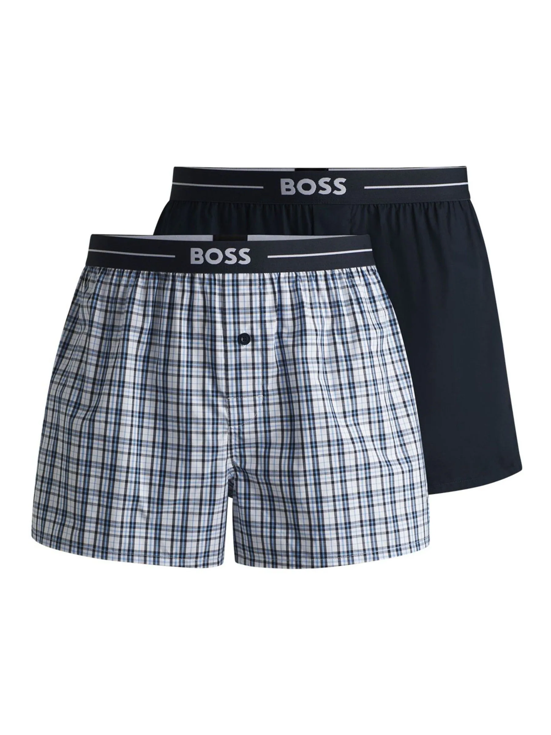 BOSS 100% Cotton Lounge Jersey Shorts 2 Pack