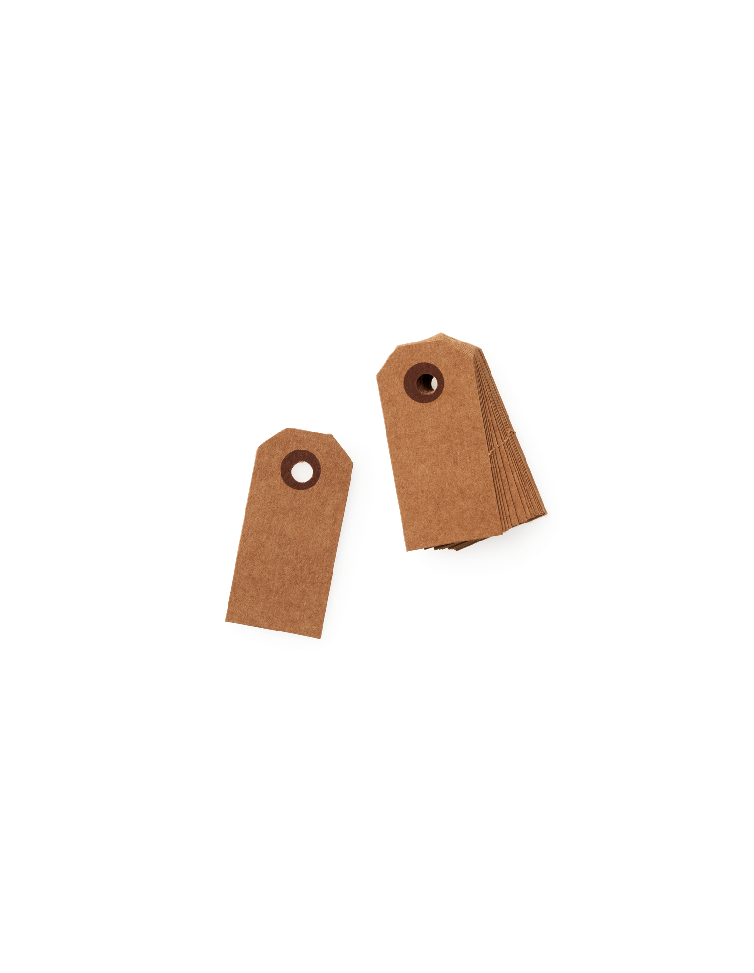 Manillamærker | Papir. 3 x 6 cm. 20 stk. | Brown