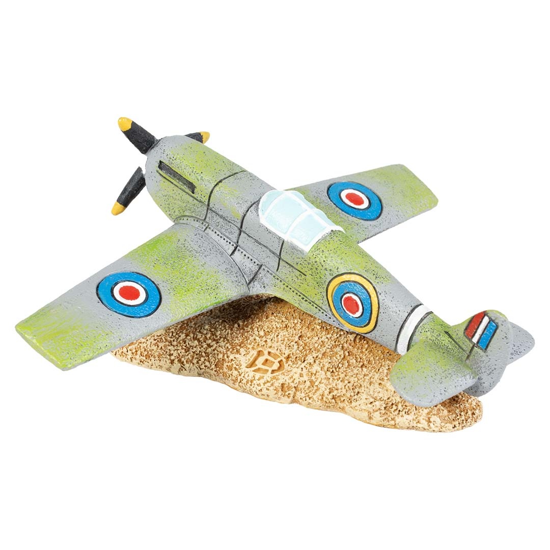 Aqua D'ella Spitfire Vliegtuig Aquariumdecoratie