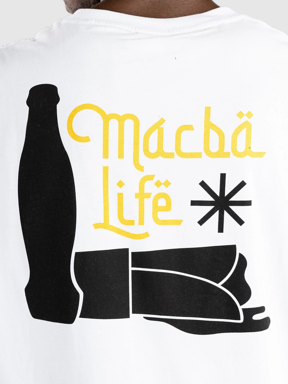 Macba Life Menu T-Shirt white/blsck/yellow