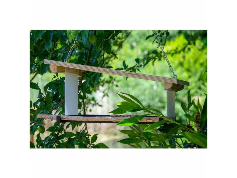 dobar Design-Vogelfutterhaus Futura II, 38 x 22 x 18 cm, Ho Minimalistische Futterstation für Wildvögel