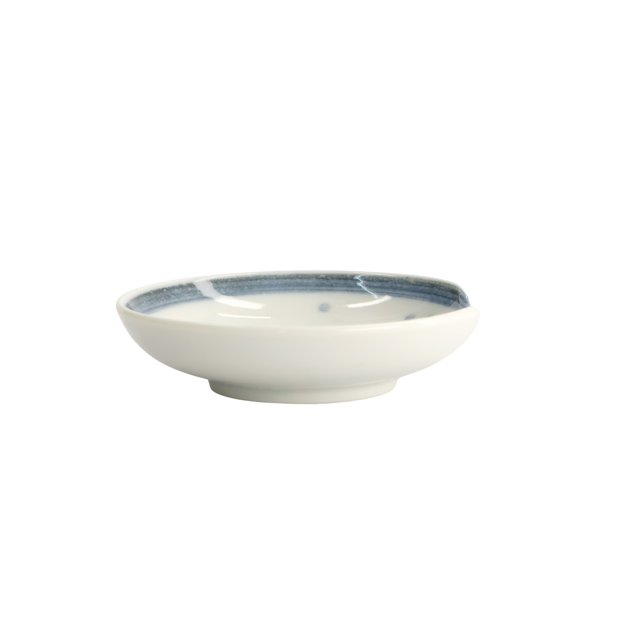 Tokyo Design Studio  Bonito skål med spisepindeholder, blå/hvid - Ø9,4 cm.