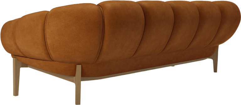 Gubi Croissant sofa eiken, Dedar Smila T1902
