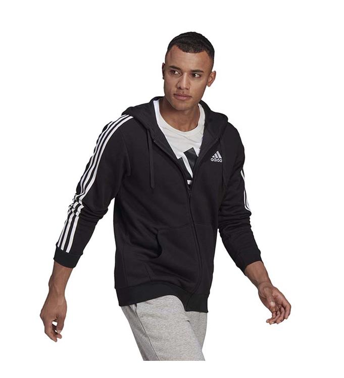 adidas Men Essentials Fleece 3-Stripes Hoodie