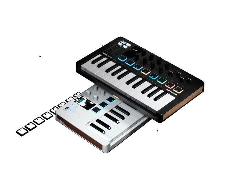 Arturia Keyboard Controller Minilab 3 Schwarz Universeller Controller zum Musizieren