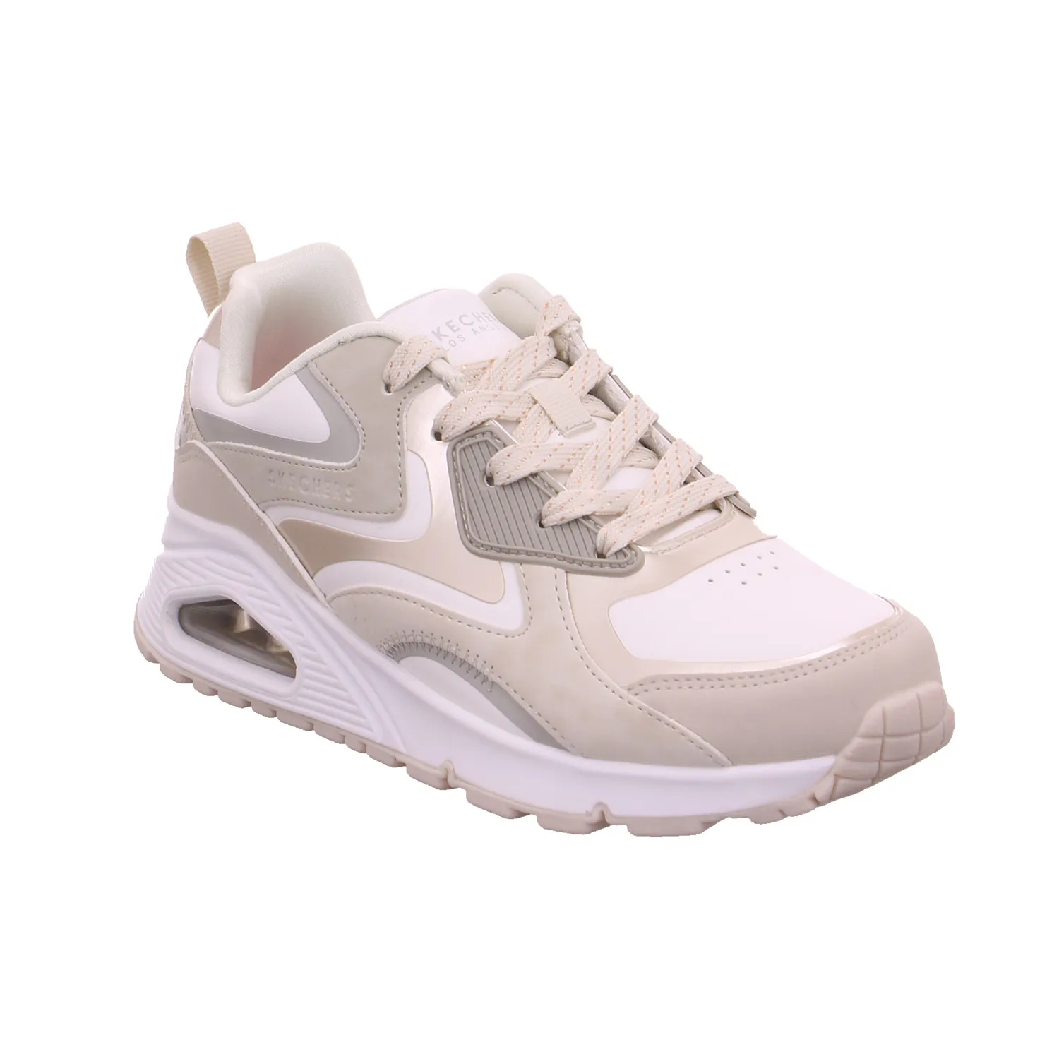 SKECHERS Mädchen-Halbschuh Binder Offwhite Lederimitat  Sneaker