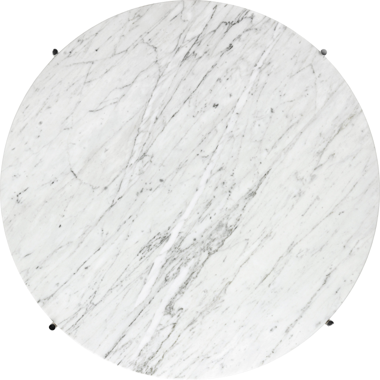 Gubi TS salontafel 80 polished steel black marquina marble