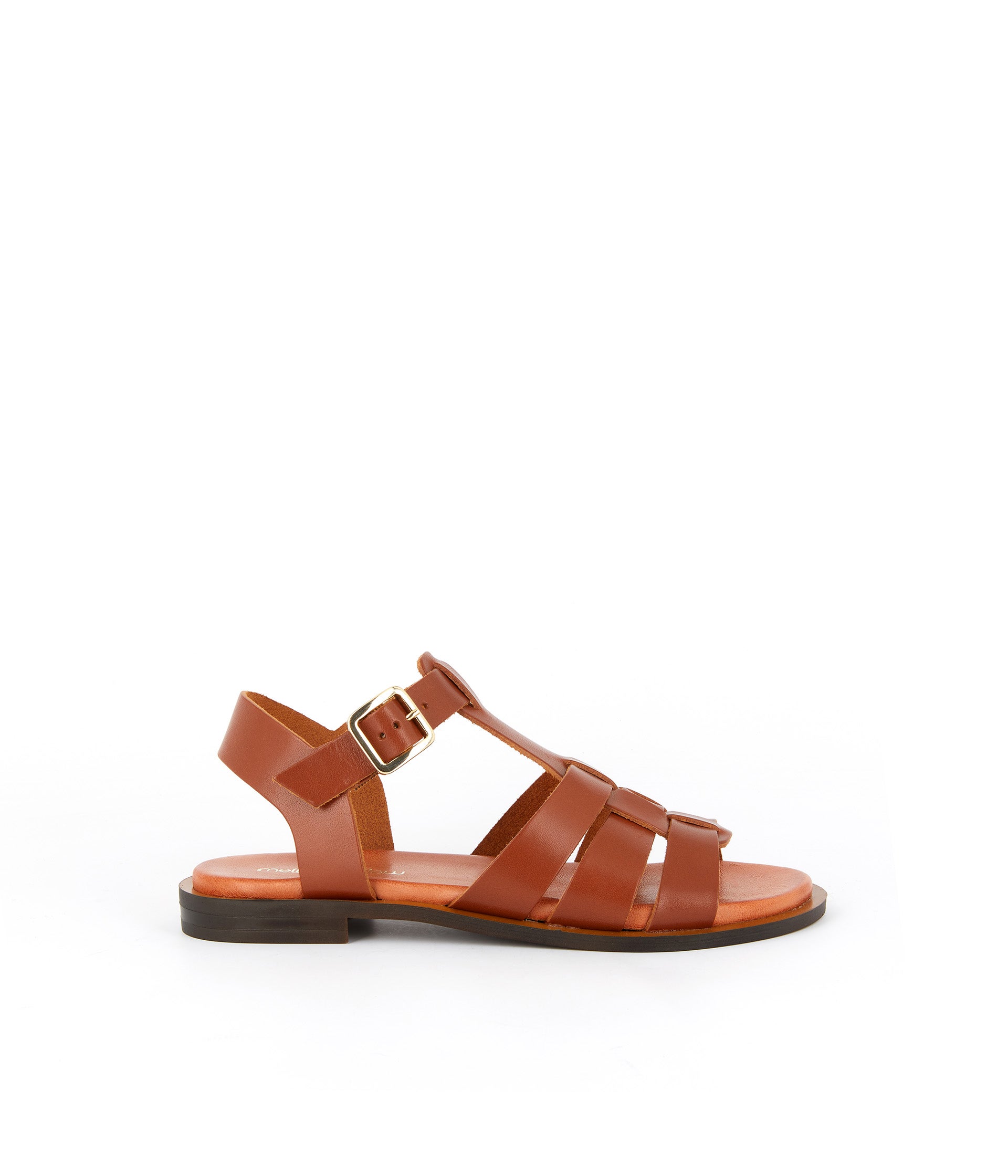Sandales cuir cognac Isadora