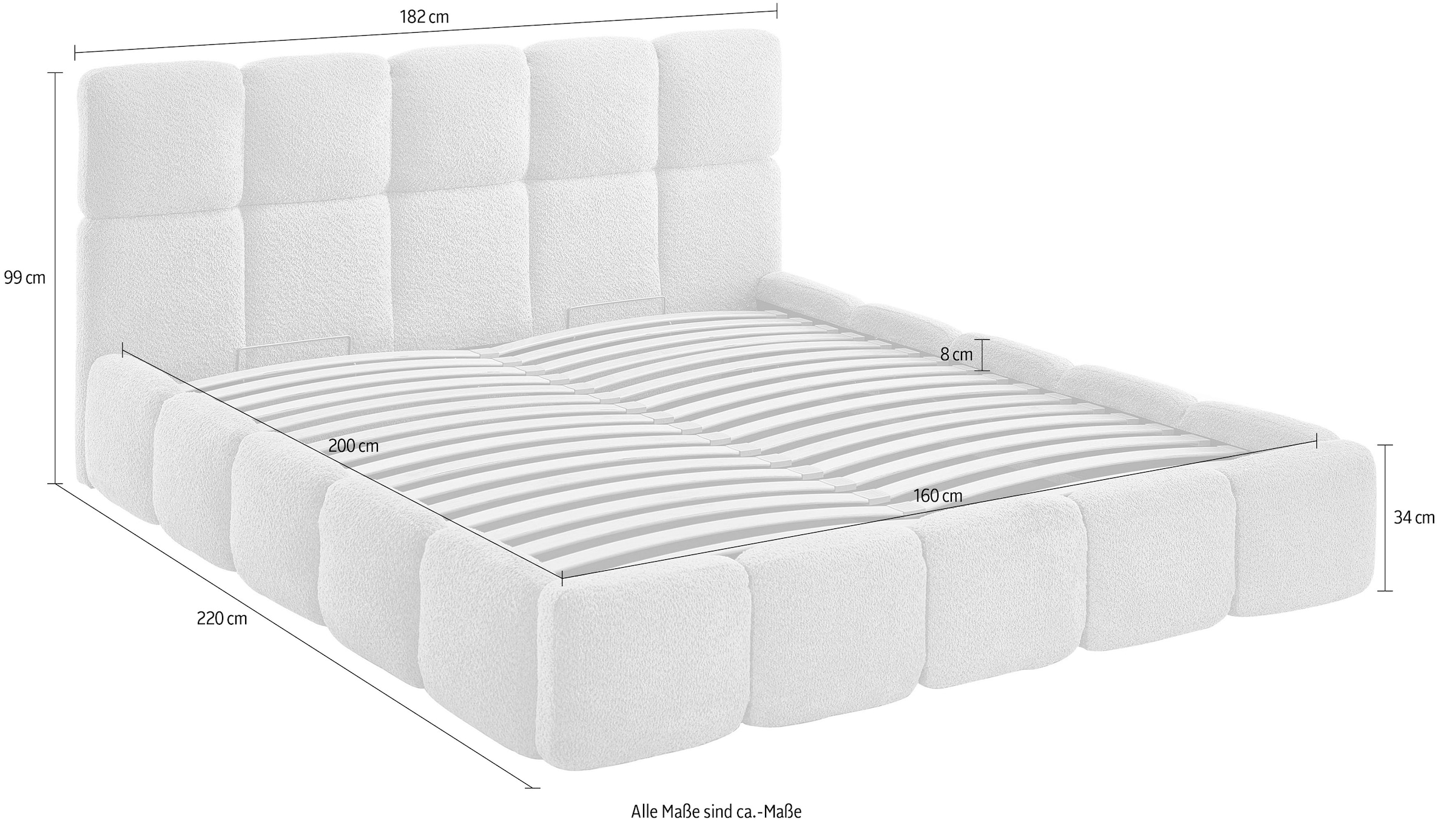 ATLANTIC home collection Polsterbett »