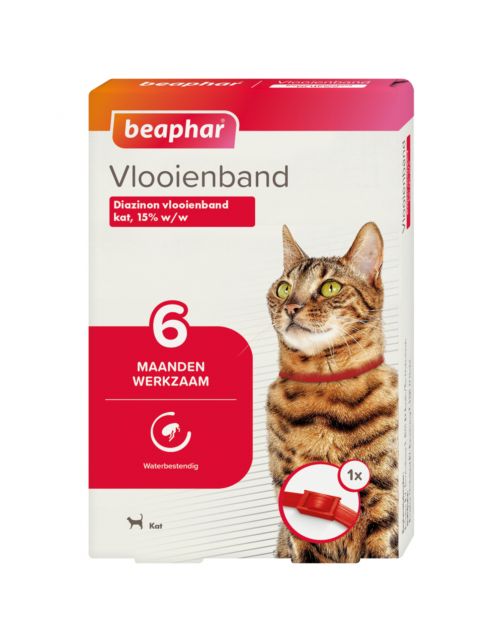 Beaphar Vlooienband 6 Maanden Kat 35 cm - Anti vlooienmiddel