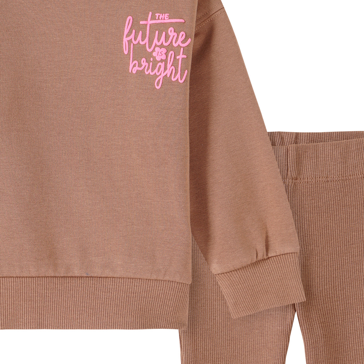 Topomini Baby Sweatshirt und Leggings im Set hellbraun
