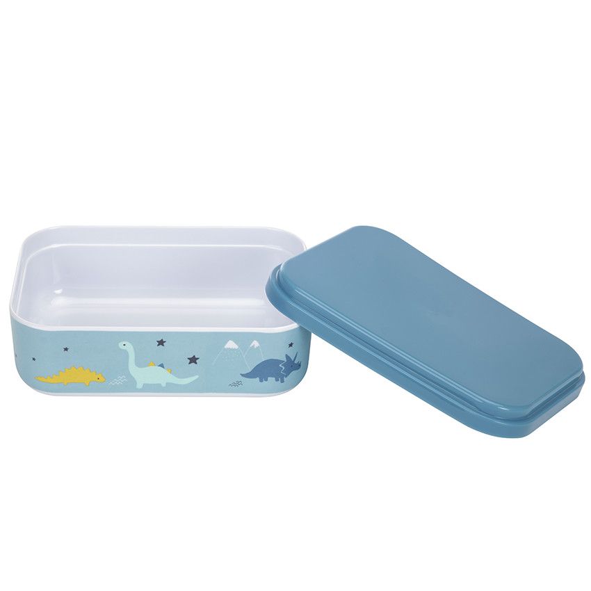 Lunchbox en mélaminé - Mes amis les dinos - Ecru