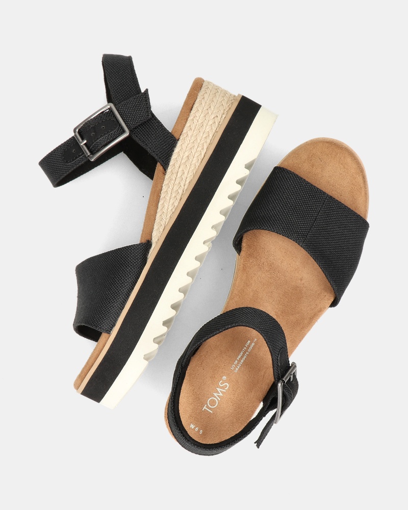 Toms Diana Sandalen  - zwart