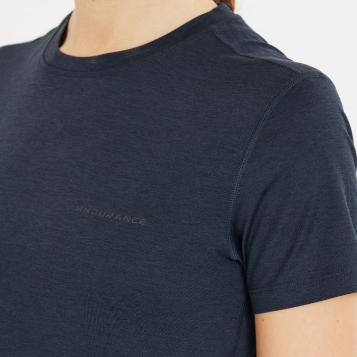Endurance Dame T-shirts Alvaly Melange SS Tee Sort