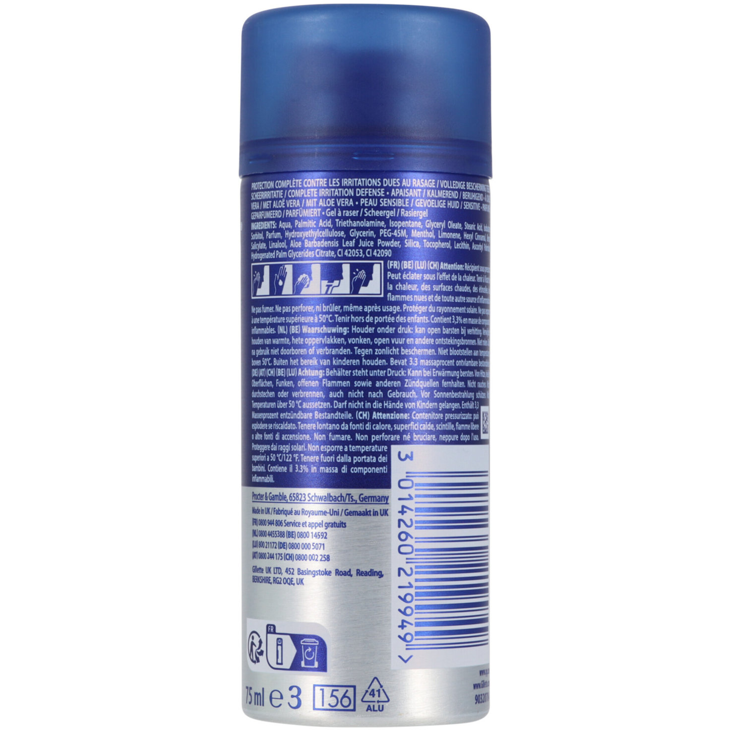 Gillette Rasiergel 579 Series Gel Sensitive
