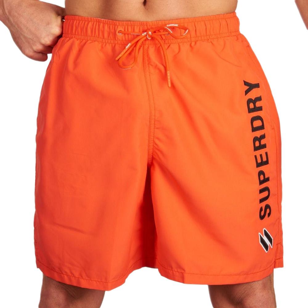 Superdry Short de bain Orange Homme Superdry Applque