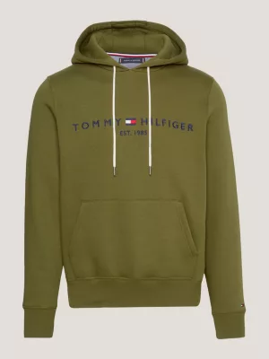 Moletom com capuz e modelagem regular com logo