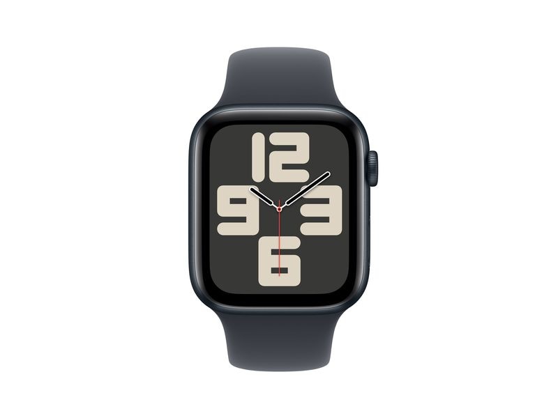 Apple Watch SE 2024 44 mm GPS Alu Sport Mitternacht S/M Kann schön viel. Für ganz schön wenig.