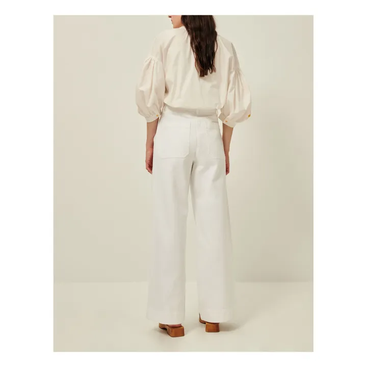Sessùn Blouse Brodée Lohafolk | Ecru