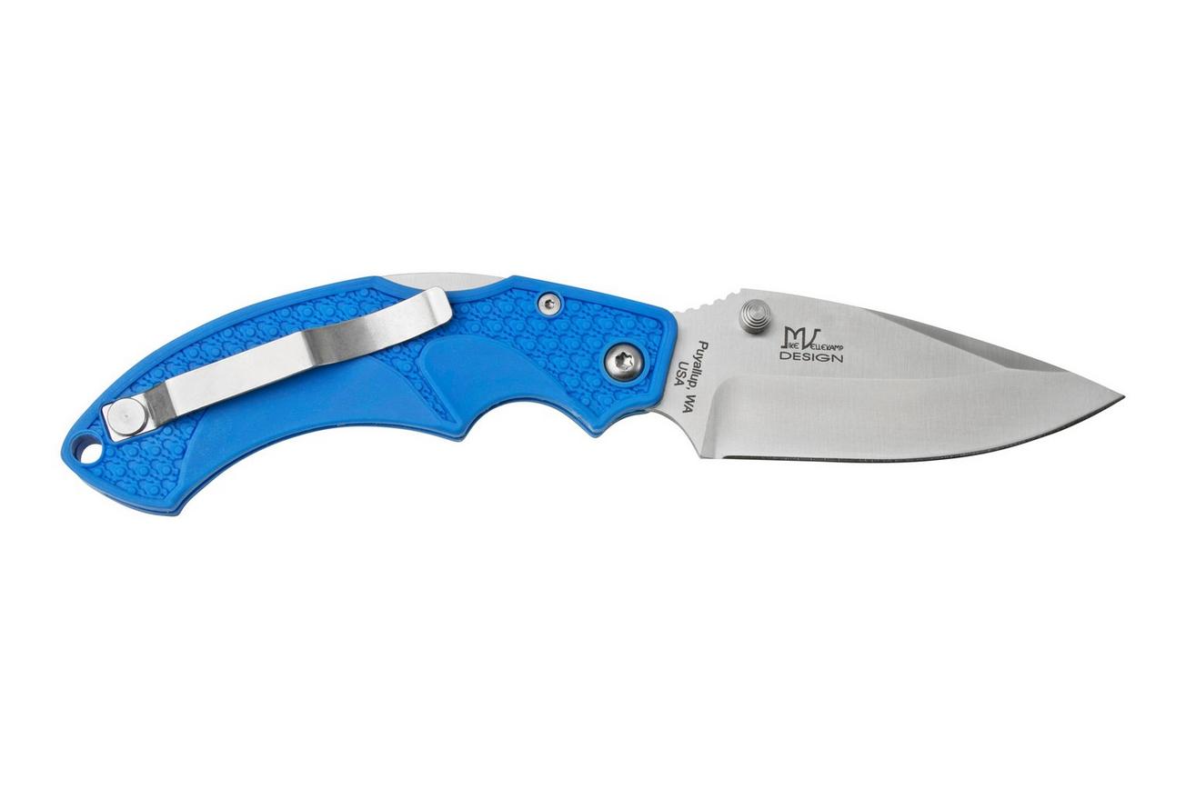 Fox Knives USA Forza Blue Clippoint FKU-AMI-CP BLU zakmes, Mike Vellekamp design