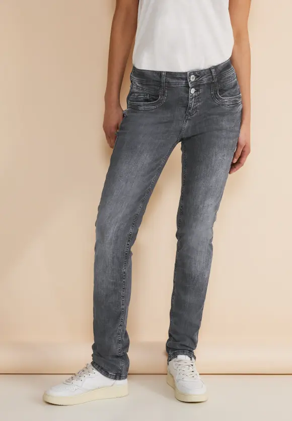 Graue Casual Fit Jeans - authentic grey wash