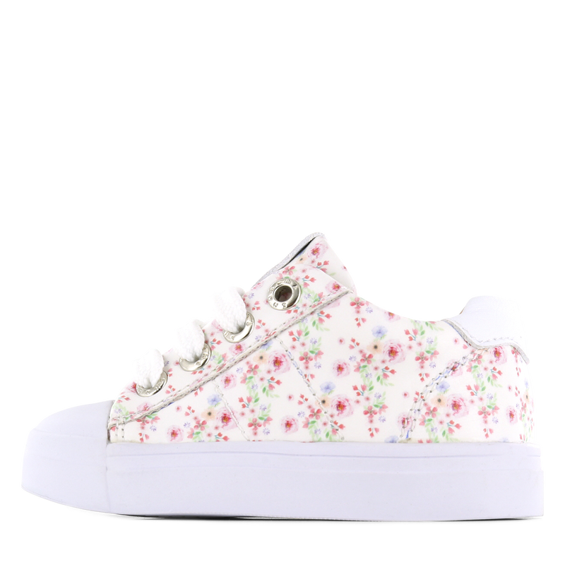 Shoesme weißer Sneaker mit Blumendruck