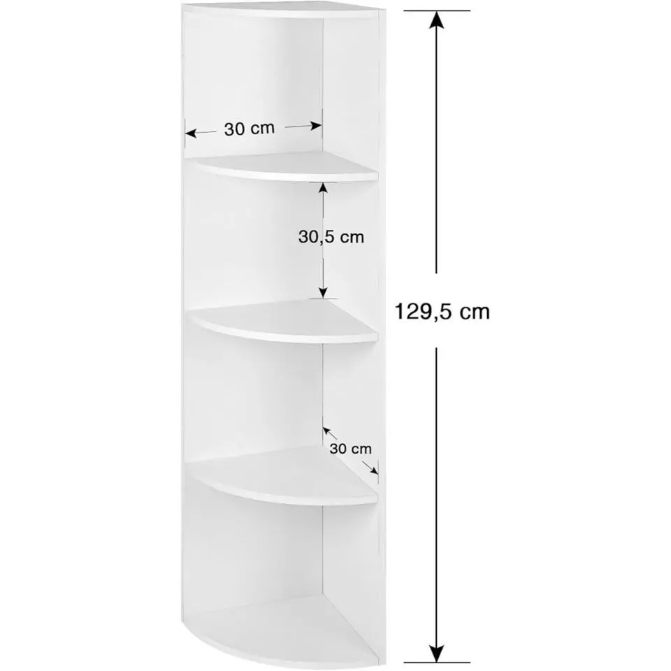 Parya Home Wandkast - Hoekkast - Opbergkast - Boekenkast