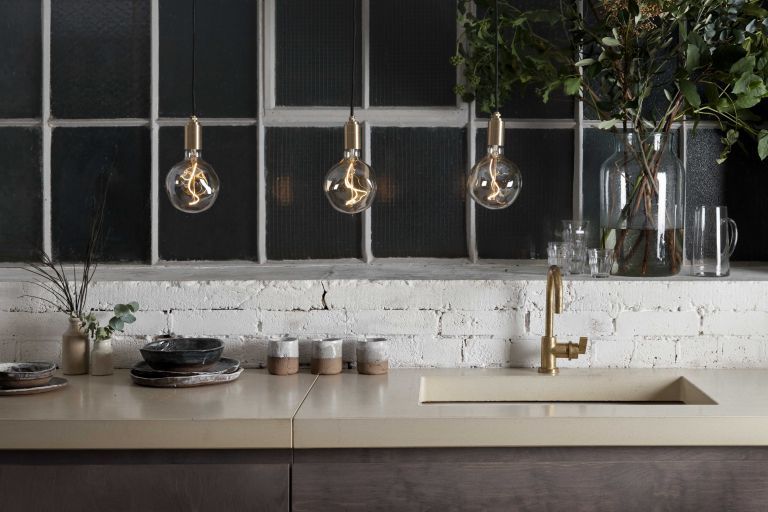 Tala LED E27 hanglamp Ø5 messing