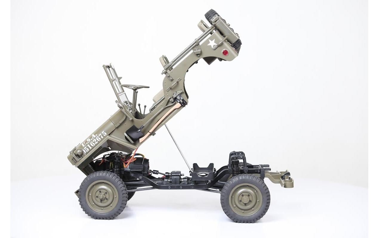 Scale Crawler 1941 MB Willys Jeep ARTR, 1:6<br>1941 Willys Militär Jeep – Ein Traum für jeden Scaler