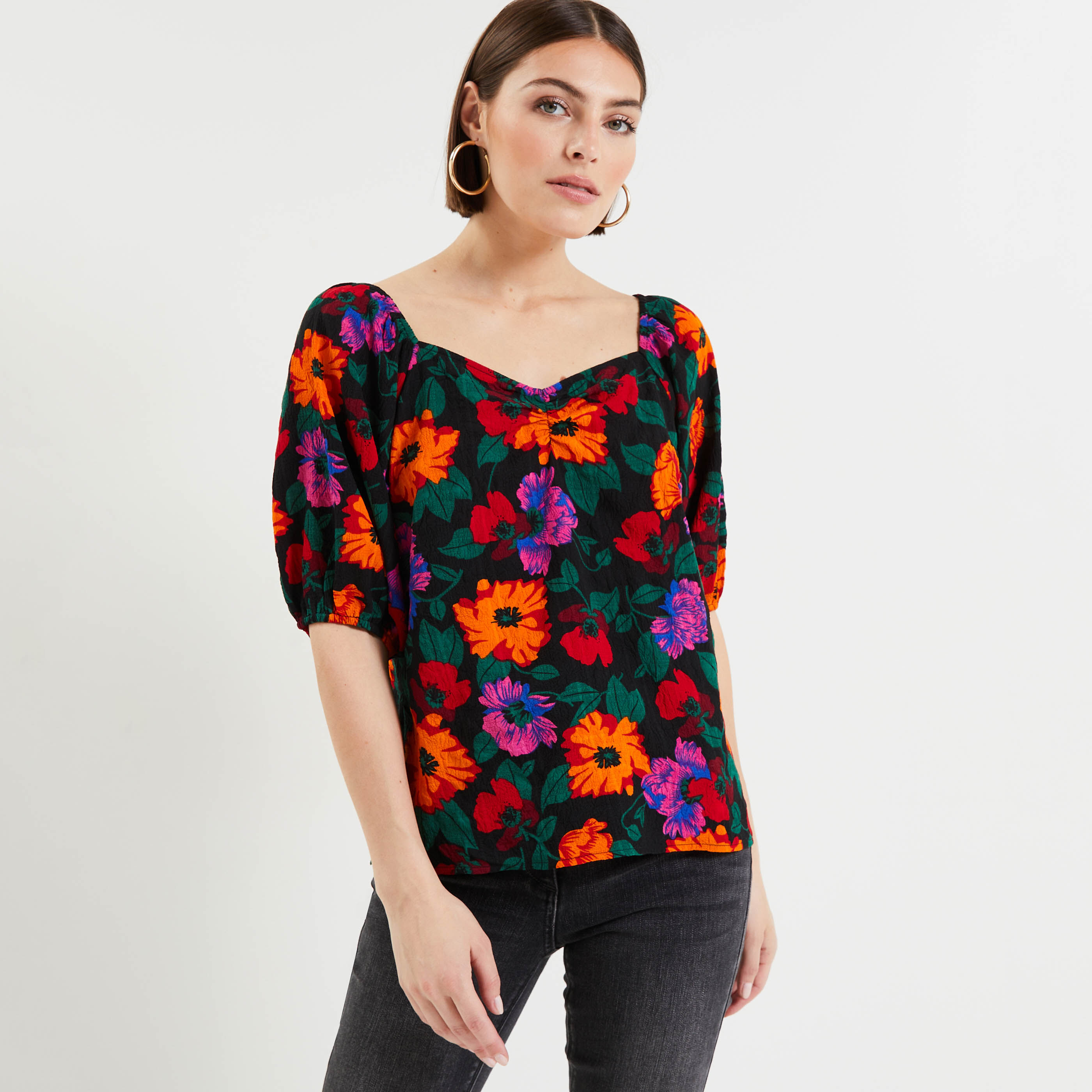 Blouse fleurie femme - IMPRIME