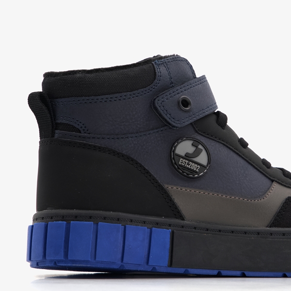 Blue Box hoge jongens sneakers zwart/blauw
