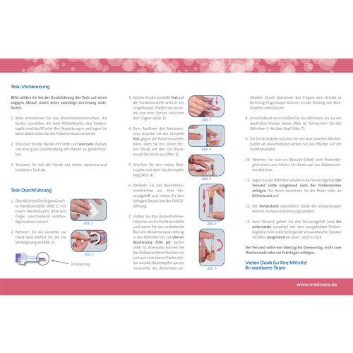 Sunday Natural Products  Eisenmangel Bluttest