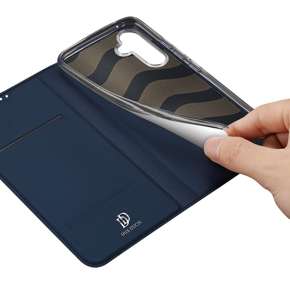 Samsung Galaxy A54 5G Flip Wallet Cover Leder Tasche - Dunkelblau