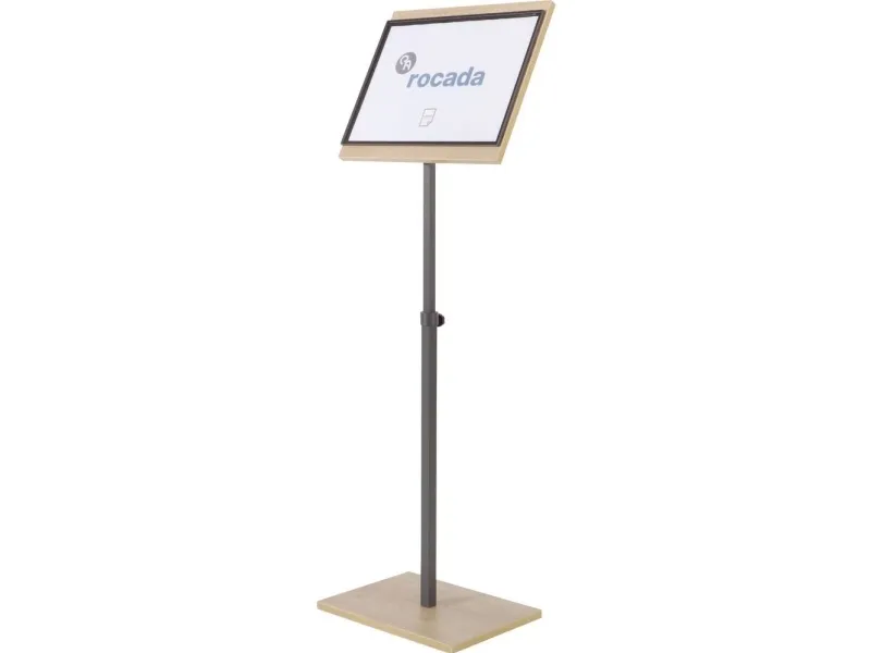 Rocada NAT0705 R070670 Infodisplay Træ, Eg, Antracit A3 Antal rum 1 1 stk (B x H x T) 400 x 1400 x 300 mm