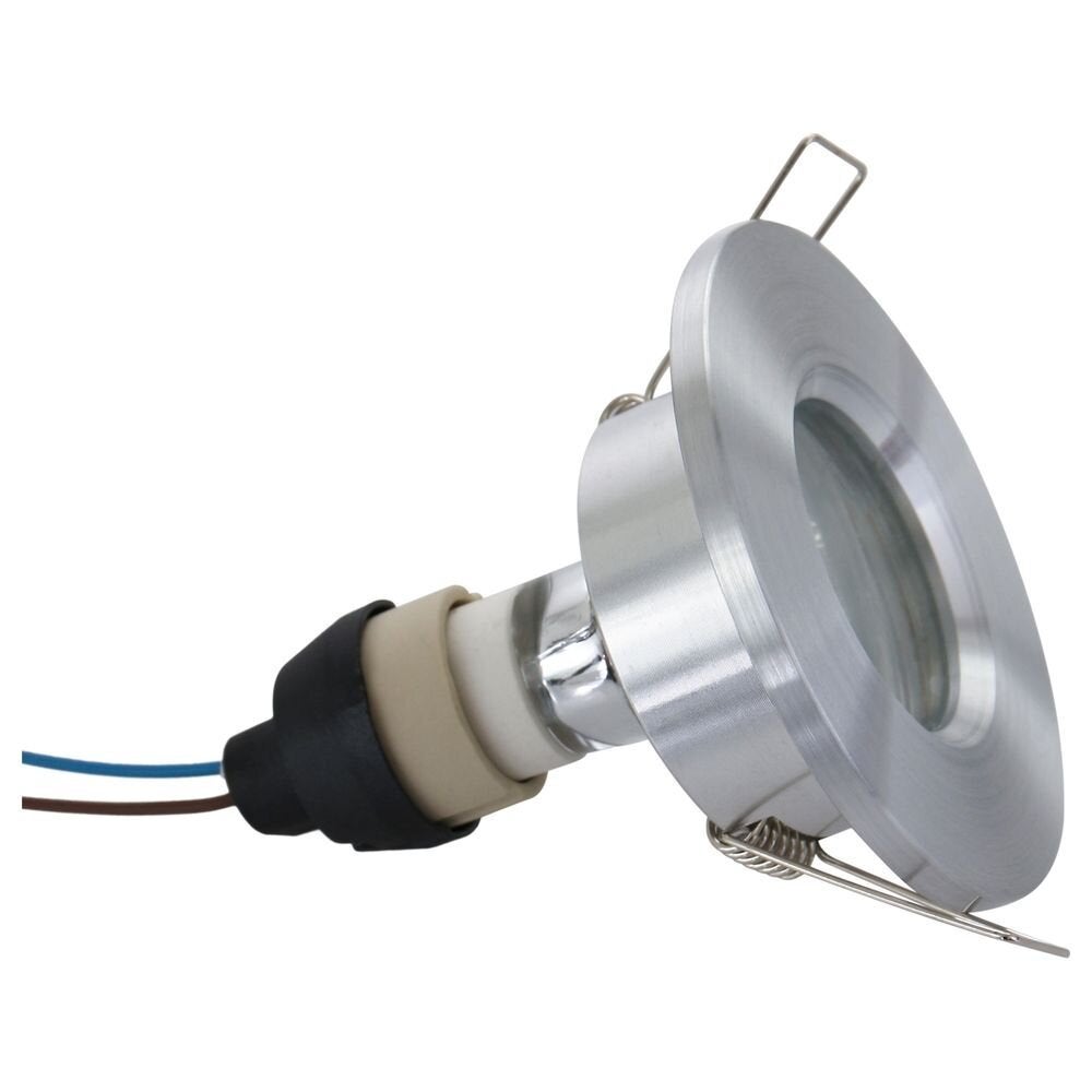 LED inbouwspot Pélite in zilver 4,6W 350lm GU10 IP44