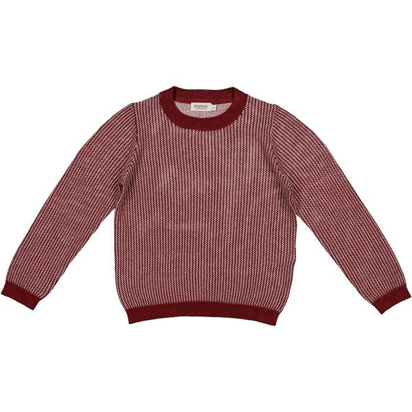Dark Ruby Zigzag Tano B Strik - MarMar → Luksusbaby.dk