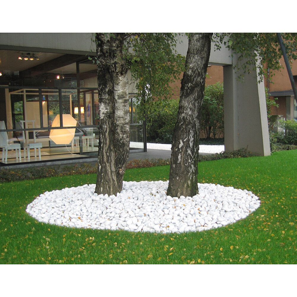 DEKORSTEIN BIANCO CARRARA HVIT 15-25 MM 10 KG