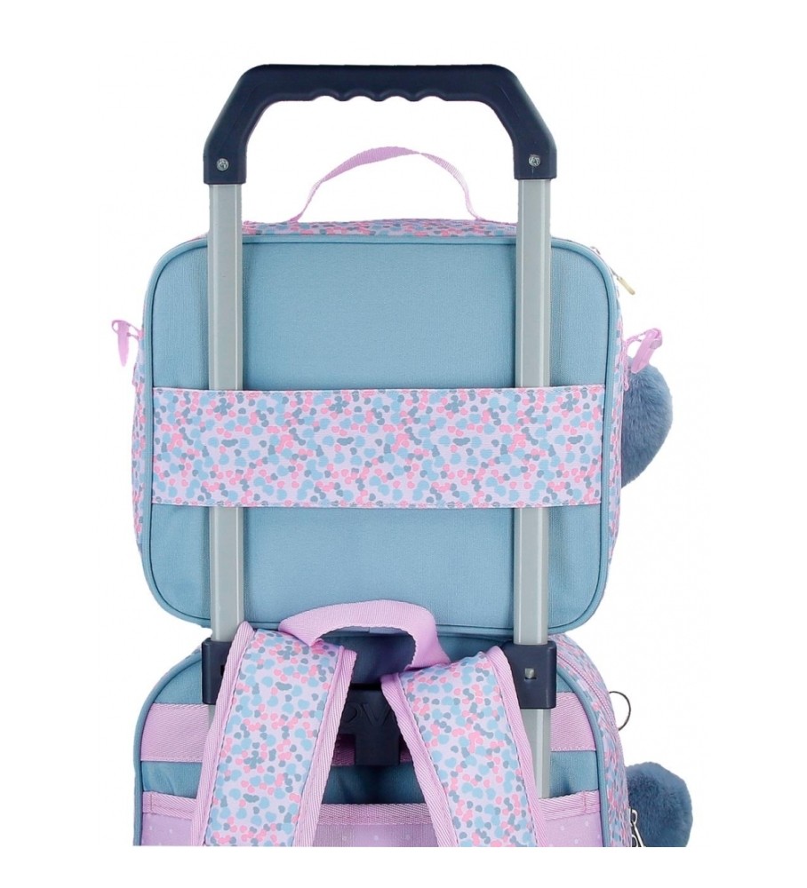 Bolsa Térmica Enso para Ombro, Estilo Menina, Ajustável, Lilás - 25x21x11cm -